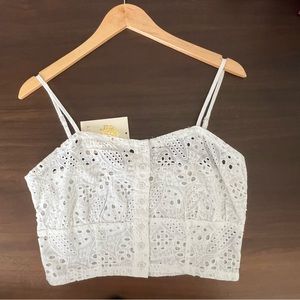 White Crop Top | NWT | Rebellion Again